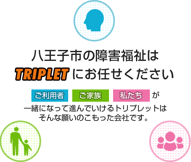 八王子の障害福祉はTRIPLETにお任せください